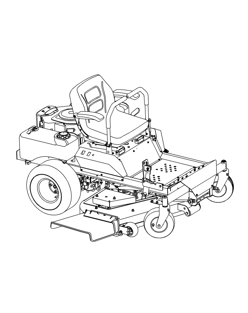 .Quick Reference Z-Force 54 Diagram and Parts List for Z-FORCE54 (17BF3AGX-17BF3AGX010)(2012) Cub Cadet Lawn Tractor